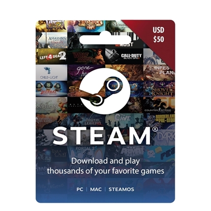 Steam $50 Wallet Code or Gift Card