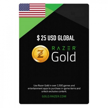 Buy Razor Gold Global USD 25$ Gift Card - OfficialReseller.com Pay in Indian Rupees