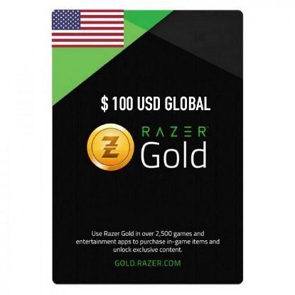 Buy Razor Gold Global USD 100$ Gift Card - OfficialReseller.com Pay in Indian Rupees